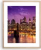 Gerahmtes Poster - Rahmen in heller Eiche - New york nacht Produktbild-Vorschau 1