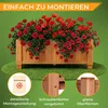 Coemo Hochbeet großes Kräuterbeet Holz mit Pflanzfolie 90 x Produktbild-Vorschau 3
