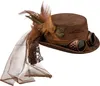 Gothic Zylinder Steampunk Hut braun Produktbild-Vorschau 2