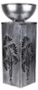 LED Solarlampe, Pflanzschale, Blumendekor, silber-antik, H Produktbild-Vorschau 1