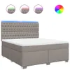 Boxspringbett mit Matratze Taupe 180x200 cm Stoff, Produktbild-Vorschau 2