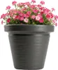 HowHomely | Vaso da fiori - Fioriera - antracite - 33x39 cm Anteprima dell’immagine prodotto 1