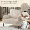 LVHOM Sessel mit Seitentaschen, Relaxsessel Cordstoff, Produktbild-Vorschau 3
