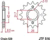 Ritzel 14 Zähne Teilung 520 Typ JTF516 für Kawasaki EL 250 Produktbild-Vorschau 2