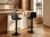 Barhocker 2er-Set - Polypropylen & Metall - Schwarz - XAFY Produktbild-Vorschau 2