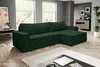 A dark green sectional sofa is shown in a modern living room setting. Produktbild-Vorschau