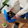 Relaxdays Zamykana kasetka na pieniądze, wyjmowana wkładka, Podgląd zdjęcia produktu 3