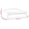 vidaXL Tagesbett mit Matratze Dunkelgrau 90x200 cm Stoff Produktbild-Vorschau 8