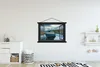 MuchoWow® Textilposter Durchblick - Boot - Berg 150x100 cm Produktbild-Vorschau 2