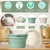 Pizzaballenbox mit Deckel 4er Set, Platzsparend Pizzateig Produktbild-Vorschau 5