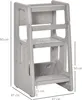 HOMCOM Lernturm Kinder-Tritthocker, Montessori Lernturm mit Produktbild-Vorschau 3