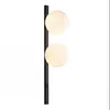 Wandleuchte Schwarz Weiß Wandlampe mit Schalter 60 cm hoch Produktbild-Vorschau 2