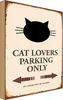 vianmo Holzschild 30x20 cm cat lovers parking only Katze Produktbild-Vorschau 1