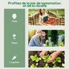 Outsunny Serre de jardin avec étagères 4 niveaux, serre de Voir les images du produit 7