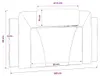 vidaXL Kopfteil-Kissen "Viana" Schwarz und Weiß 100 cm Produktbild-Vorschau 8