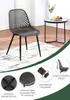 Klihome Esszimmerstühle 4er Set, mit Rückenlehne Produktbild-Vorschau 5