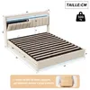 Moonbite bed met opbergruimte, 160x200 cm, fluweel, beige, Productafbeelding-voorbeeld 8