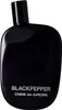 A black perfume bottle with silver text on a white background. Voir les images du produit