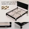 Doppelbettgestell 140x200 cm Polsterbett mit dreiteiligem Produktbild-Vorschau 7