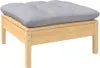 vidaXL 4-tlg. Garten-Lounge-Set mit Grauen Kissen Produktbild-Vorschau 6