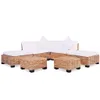 Set di divani 18 pezzi in rattan naturale Anteprima dell’immagine prodotto 8
