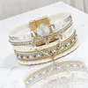 Weißes Lederarmband mit Herz, romantisches Boho-Geschenk Produktbild-Vorschau 5