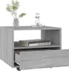 The Living Store Couchtisch Grau Sonoma 55x55x40 cm Produktbild-Vorschau 4