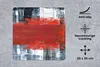 MuchoWow® Mauspad Mousepad Gemälde - Abstrakt - Rot - Öl Produktbild-Vorschau 2