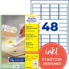 Avery Zweckform L4736REV-25 Étiquettes universelles, 45,7 x Voir les images du produit 14