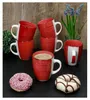 6er Set Chrissi Kaffeebecher Rot 300ml mit Henkel Produktbild-Vorschau 2