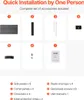 Kovová vyvýšená postel VEVOR 1800 x 895 x 600 mm. Náhled obrázku produktu 5
