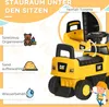 HOMCOM Sitzbagger, Rutscherfahrzeug mit Schaufel, Produktbild-Vorschau 6