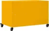 vidaXL Mobile TV giallo senape 68x39x43,5 cm Acciaio Anteprima dell’immagine prodotto 9