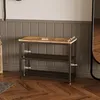 Armadietto per scarpe con seduta, grande scaffale, stile Anteprima dell’immagine prodotto 4