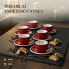 MUVELL 6x Espressotassen á 60 ml | Rot | Italian Style | Produktbild-Vorschau 5