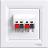 Connessione per altoparlanti, a 2 poli con cornice, bianco Anteprima dell’immagine prodotto 1