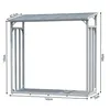 Aluminium Kaminholzregal Außen 143 x 70 x 145 cm, Pro - 40 Produktbild-Vorschau 2