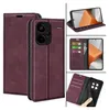 A collage of images showing a purple flip phone case for a Samsung Galaxy A07. Produktbild-Vorschau