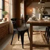 chaises métal bois style industriel pour bar cuisine steel Voir les images du produit 2