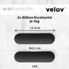 Silikon Kurzhantel Set mit 2 x 1 kg Hantel Lila | Hantelset Produktbild-Vorschau 2