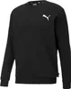 A black Puma sweatshirt with a small white Puma logo on the left chest. Produktbild-Vorschau