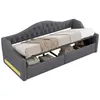Dagbed 90x200, gestoffeerd, met LED-verlichting, met Productafbeelding-voorbeeld 5
