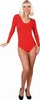 Body Langarmbody rot Sportbody Einteiler Karneval Fasching Produktbild-Vorschau 1
