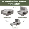 Garten-Loungesofa 2-Personen mit Sonnendach - Polyrattan Produktbild-Vorschau 10