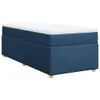 Boxspringbett mit Matratze Blau 90x190 cm Stoff Produktbild-Vorschau 9