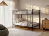 Etagenbett - 2 x 120 x 190 cm - Schwarz - DUOTIS II Produktbild-Vorschau 2