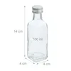 Set di 16 bottiglie di vetro da 100 ml per il riempimento Anteprima dell’immagine prodotto 4
