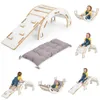 Balançoire Montessori en bois pour enfants OBUBU, Voir les images du produit 1