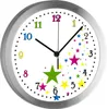 Funkuhr, Kinder Wanduhr, Kinderuhr, Kinderzimmer  Sterne Produktbild-Vorschau 1