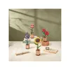 ROBOTIME Rowood 3D-Holzpuzzle Rosafarbene Karaffen 124 Produktbild-Vorschau 3